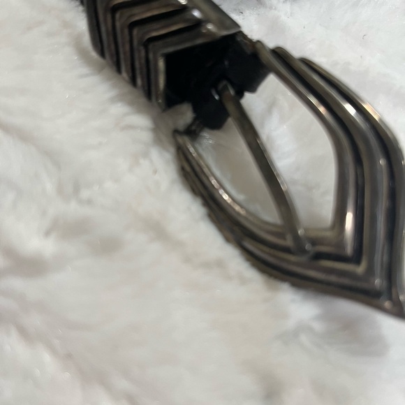 Judy Pollock, 3/4 inch black leather belt, handmade in Aspen S/M main image 4